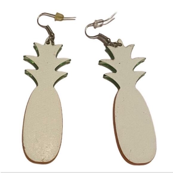 Glitter Pineapple Drop Earrings - Picture 2 of 3